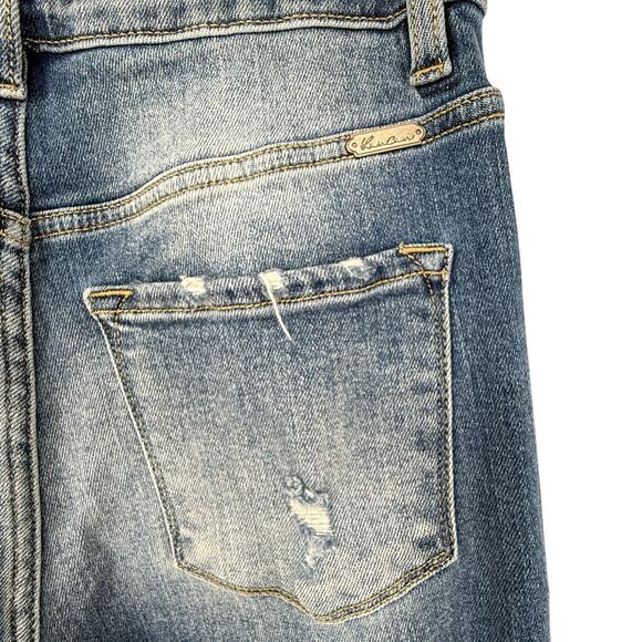 Kancan Kurvy Jeans Ultra High Rise Ankle Skinny Light Wash Distressed Denim 28 - Picture 6 of 8
